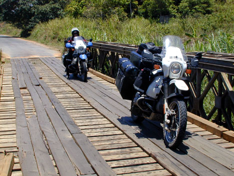 Wooden bridge in Malawi